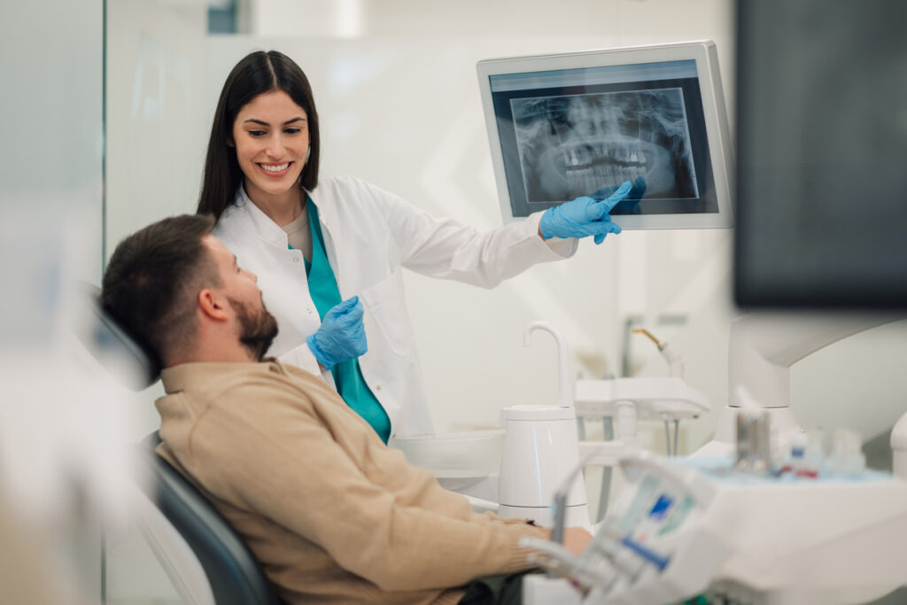 dentist working wtih a patient